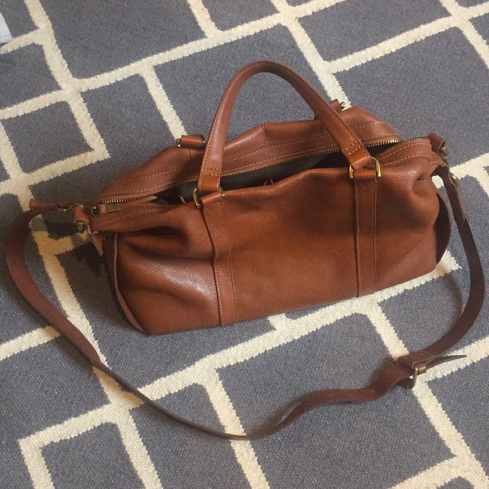 Madewell sachel, camel
